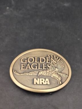 2013 Gold Eagles NRA Brass  Belt Buckle.